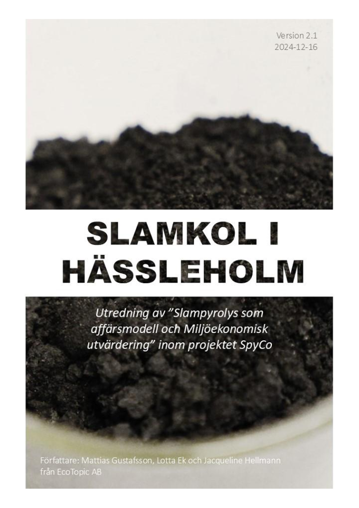 Slamkol rapport för Hässleholm